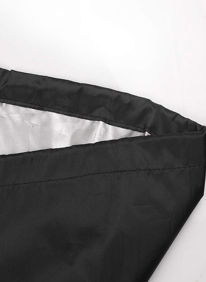 ANMINY Waterproof Patio Chair Covers UV-Resistant Windproof Outdoor Barstools Chair Cover Stackable Lawn High Back Dining Chair Furniture Protector with Storage Bag - Black, Pack of 2 - Image 5